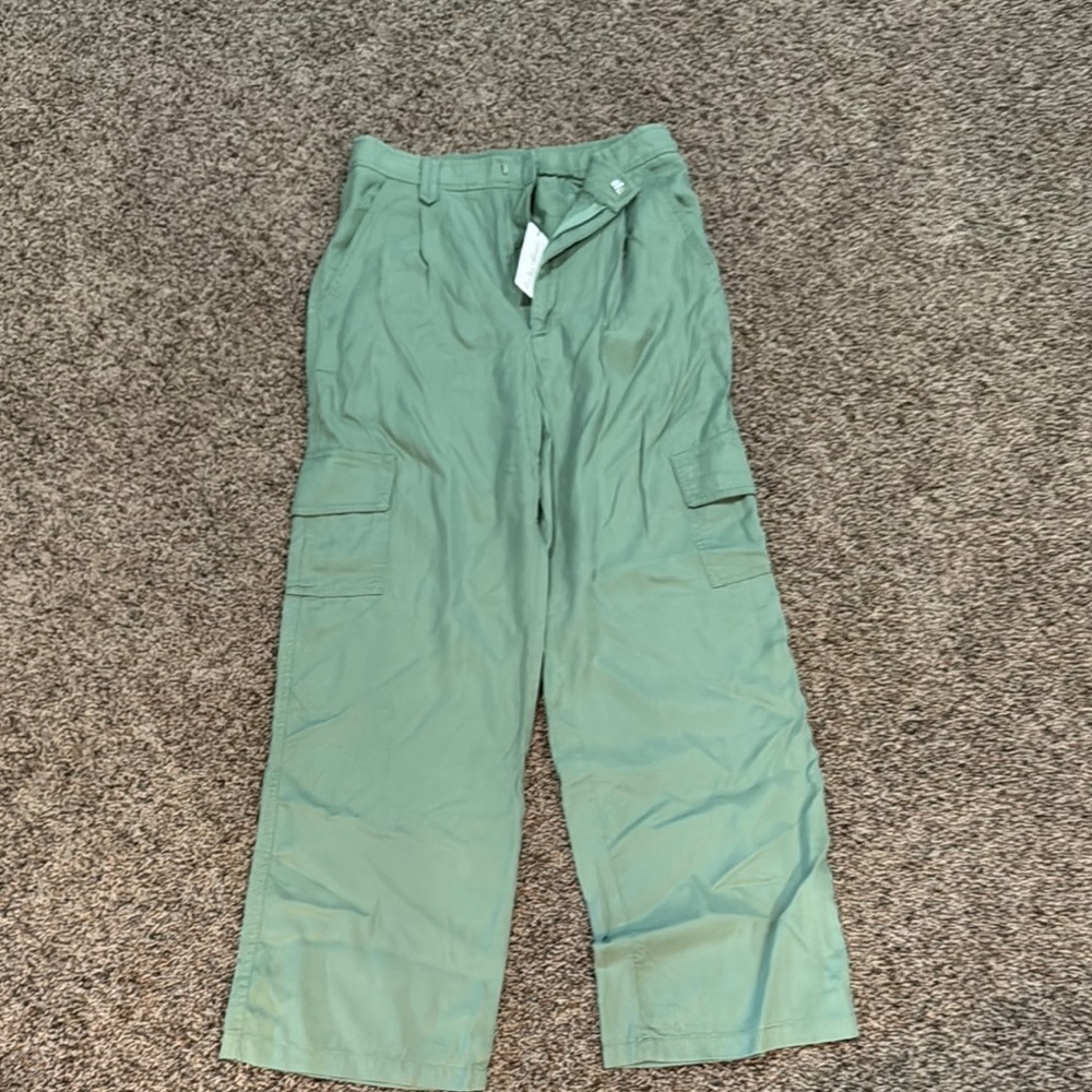 Hunter and Brown Tea Leaf soft, hand woven cargo pants